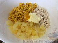 Салат «Курица с ананасами»