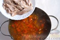 Куриный суп с чечевицей и цветной капустой
