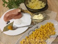 Салат «Курица с ананасами»