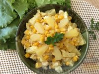 Салат «Курица с ананасами»