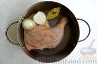 Куриный суп с чечевицей и цветной капустой