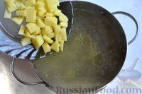 Куриный суп с чечевицей и цветной капустой