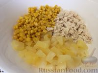 Салат «Курица с ананасами»