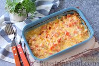 Запеченная рыба по-гречески, под соусом из помидоров