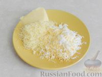 Гренки с сыром, яйцом и базиликом