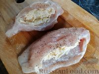 Куриные грудки, фаршированные ананасами и сыром