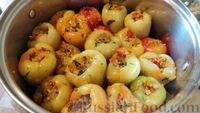 Фаршированный перец с булгуром и овощами