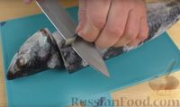 Закуска из замороженной скумбрии с луком