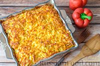 Картофельная запеканка со скумбрией и сыром