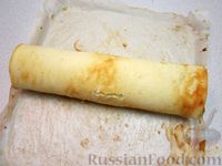 Рулет со сгущёнкой и орехами
