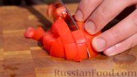 Кролик, тушенный с овощами и томатным соком (в казане)