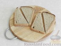 Гренки с сыром, яйцом и базиликом