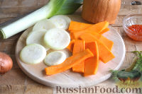 Осетр, запеченный в духовке, с овощами